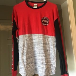 VS PINK Long Sleeve Sequin Shirt